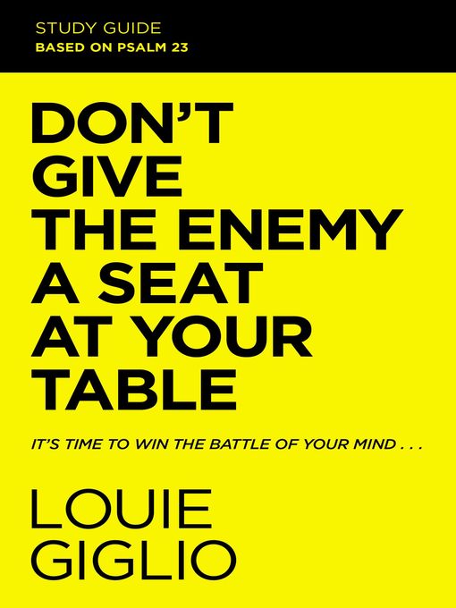 Cover image for Don't Give the Enemy a Seat at Your Table Bible Study Guide